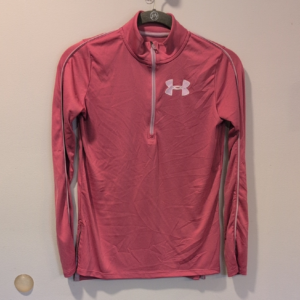 Under Armour Rose Pink Half-Zip Top